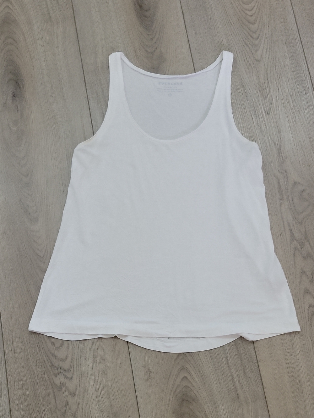 Everlane White Scoop Neck Tank Top